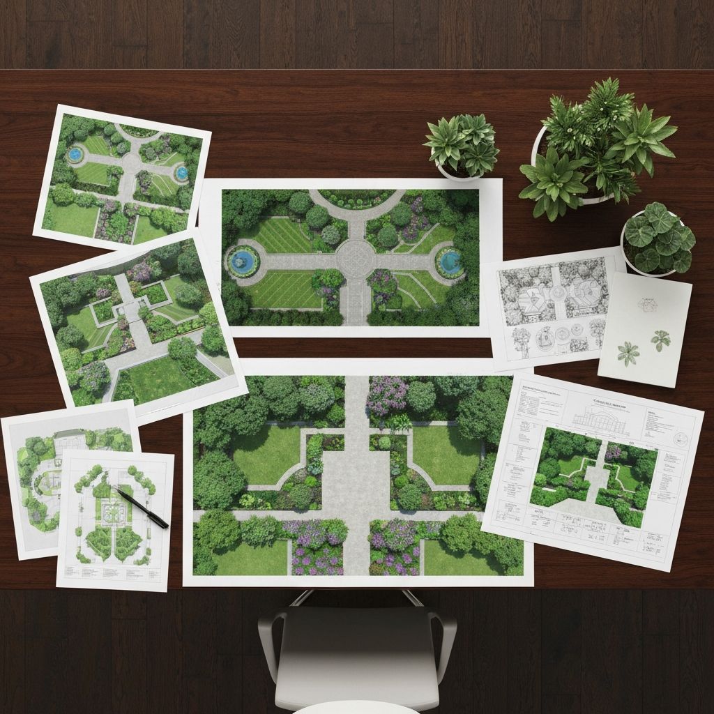 Landscape design and 3D rendering visualization